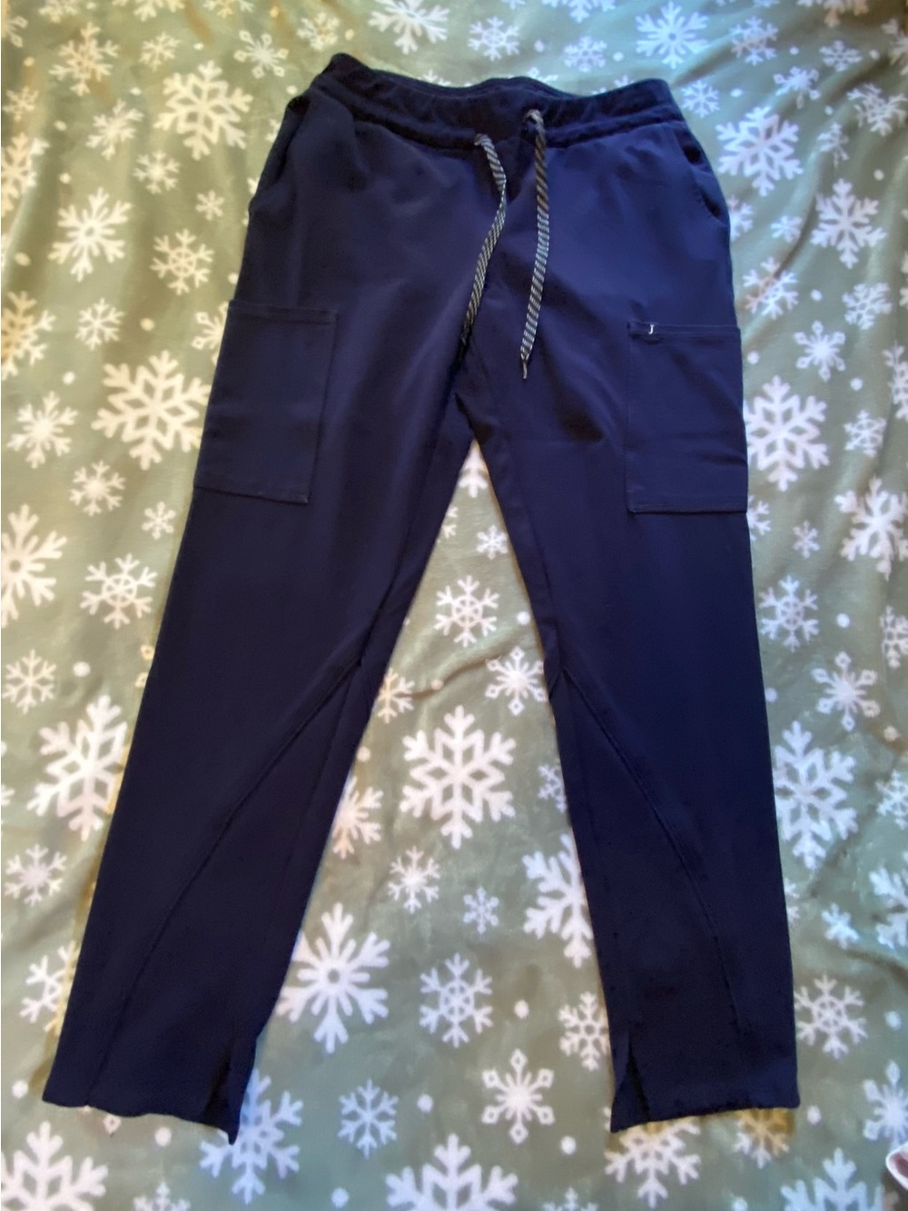 Jaanuu Navy Cargo Joggers with Drawstring Waist